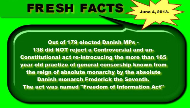 Out of 179 Danish MP's only 138 rejected an un-constitutial law.